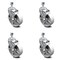 Service Caster 5 Inch Semi Steel Swivel 12mm Threaded Stem Caster Set with Brake SCC SCC-TS20S514-SSS-TLB-M1215-4 - alternate 2